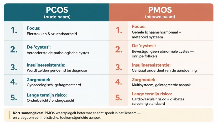 waarom pmos en geen pcos